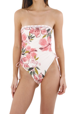 Aloha Strapless One Piece Swimsuit