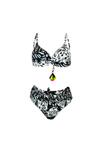 Top Frente curzado Bicolor