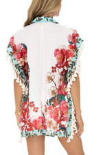 Bloom Printed Pom Pom Shirt