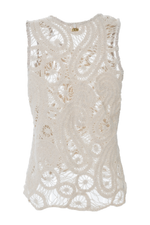 Bloom Ivory Crochet Shirt