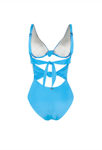 Entero Trikini Azul Bloques