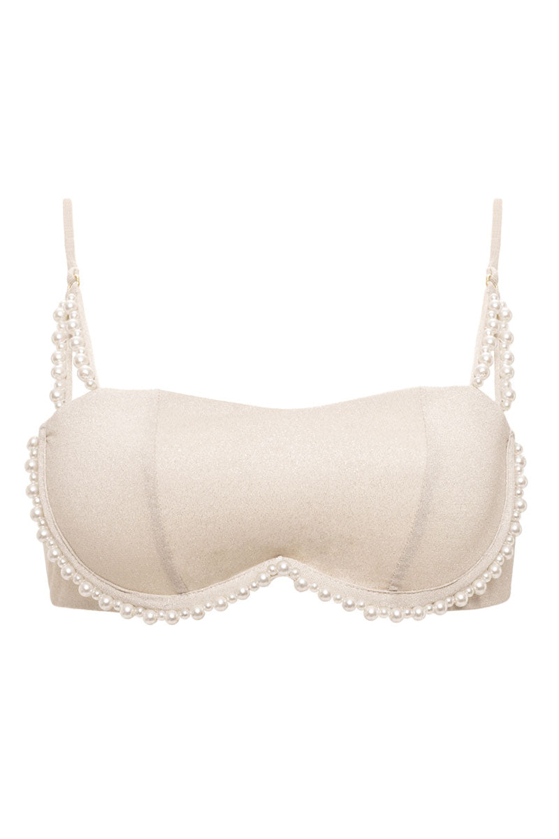 Top con Aros Beige Bright