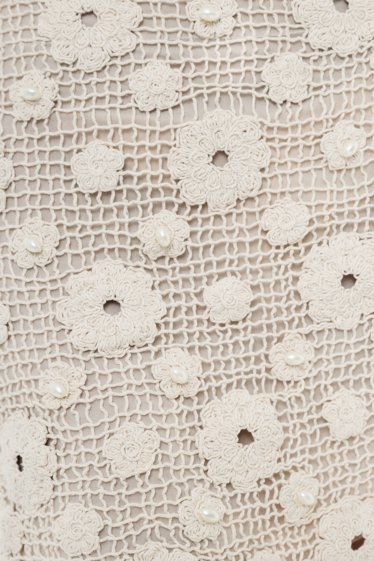 Copacabana Ivory Crochet Flower Skirt