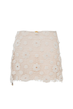 Copacabana Ivory Crochet Flower Skirt