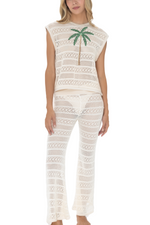 Camisa Tejida Marfíl Copacabana