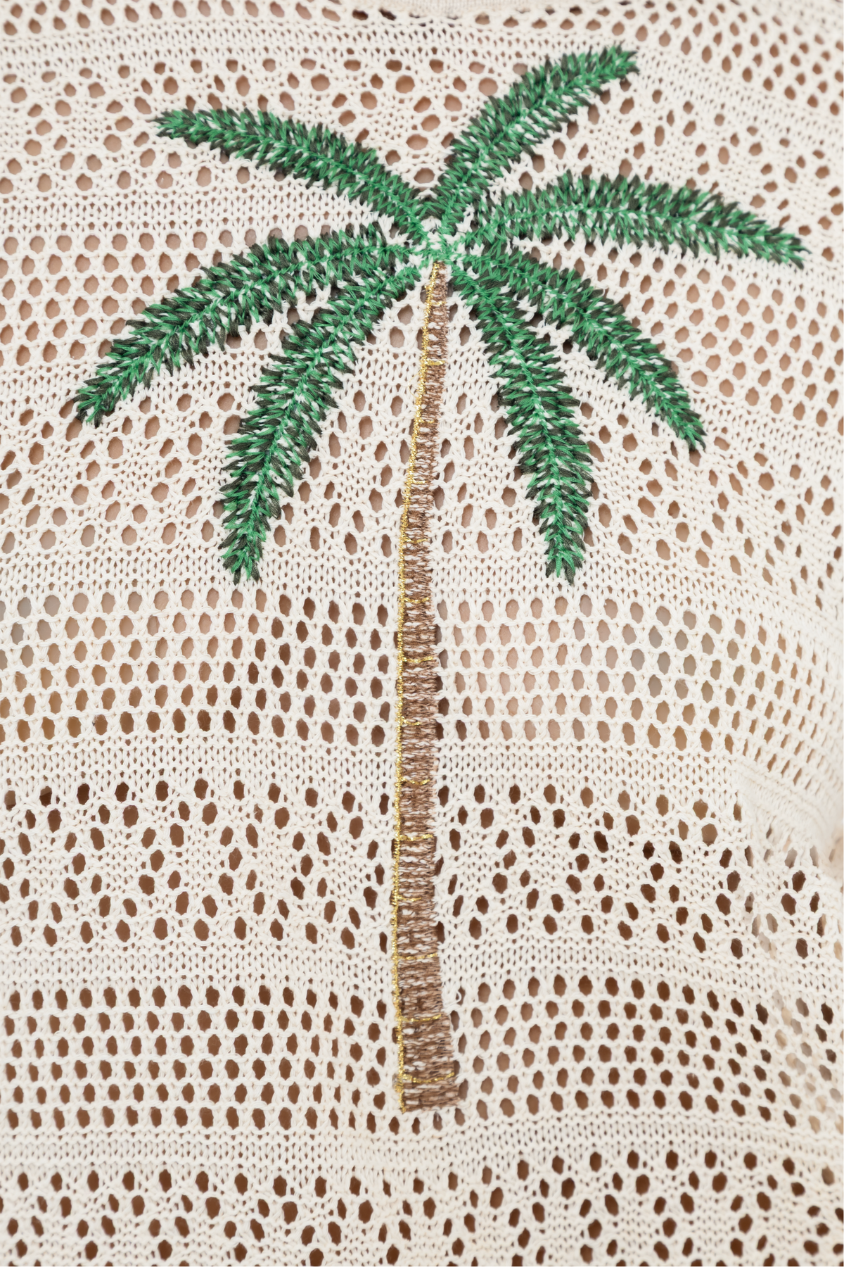 Camisa Tejida Marfíl Copacabana