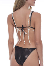 Top Macramé en Malla Dazzling Color Marfil Colección Summer Diaries