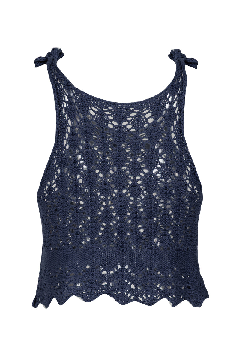 Desert Blue Crop Top