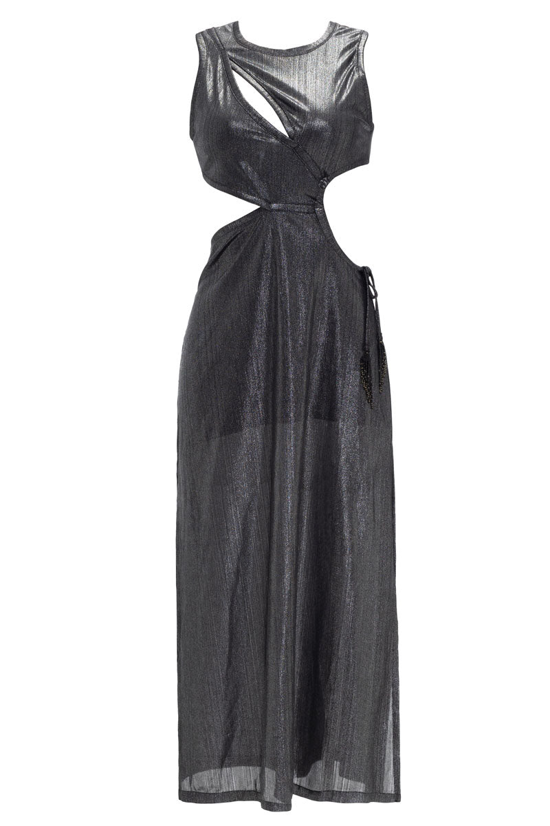 Vestido Glossy Gris Discocore