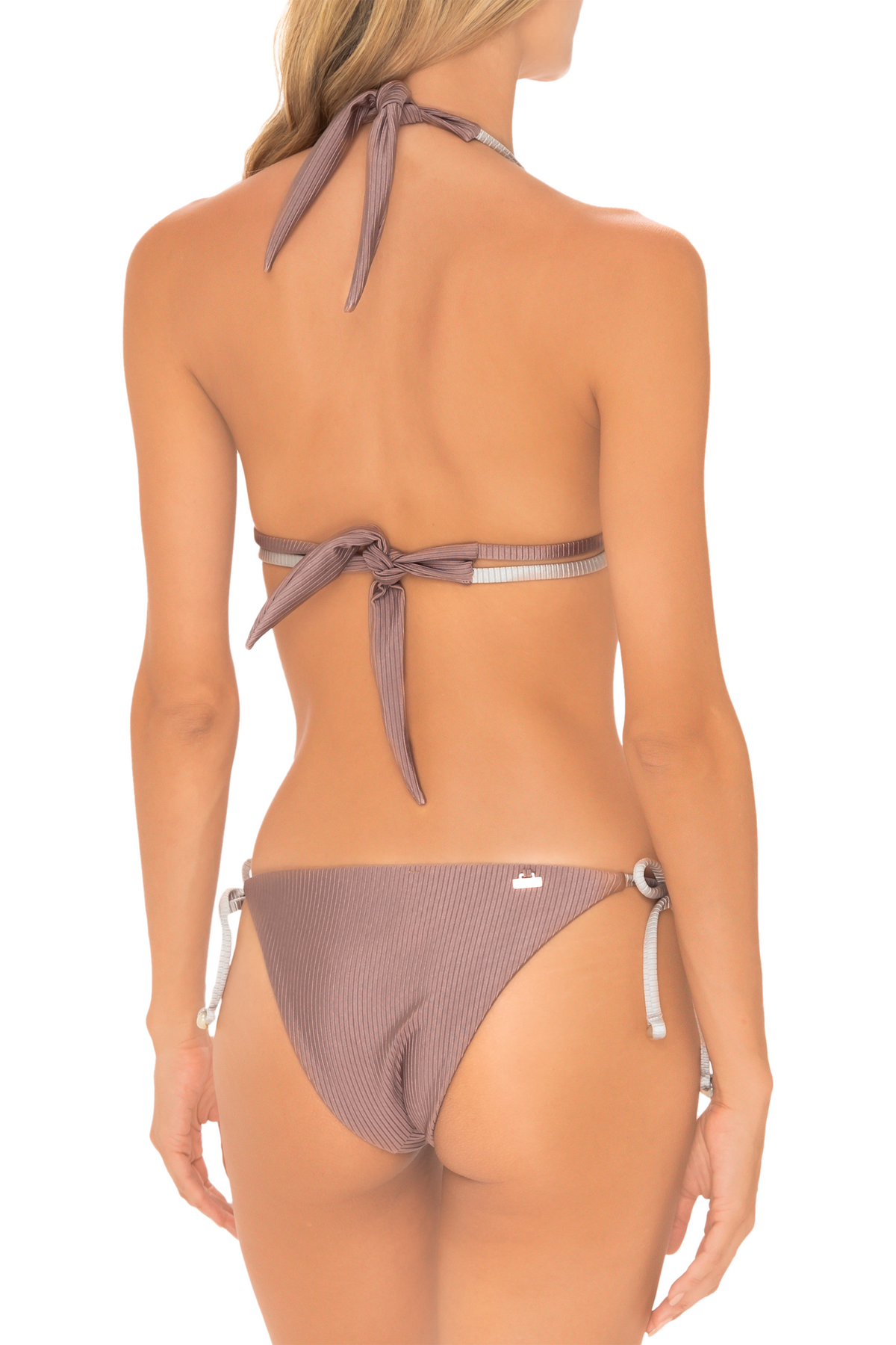 Top Triángulo Bicolor Glam