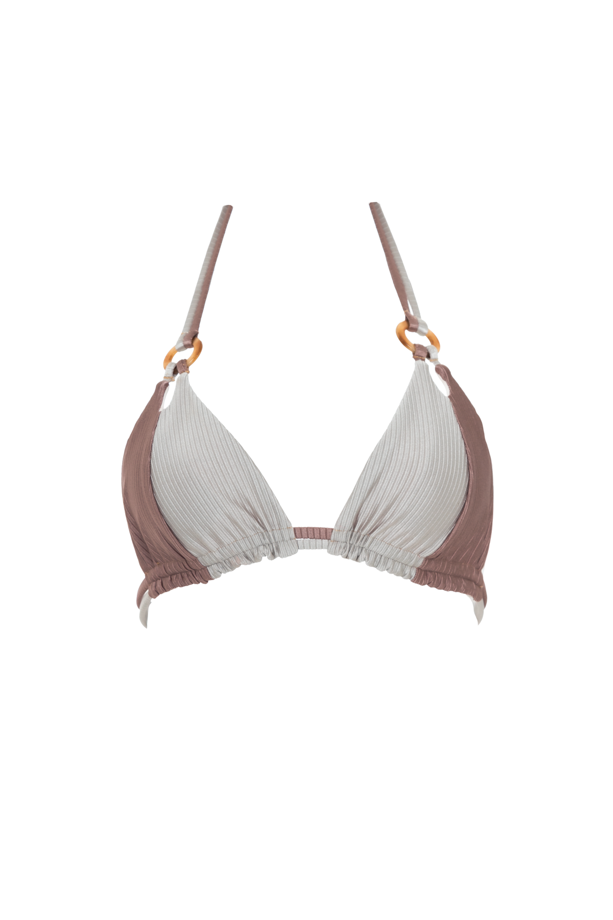 Top Triángulo Bicolor Glam