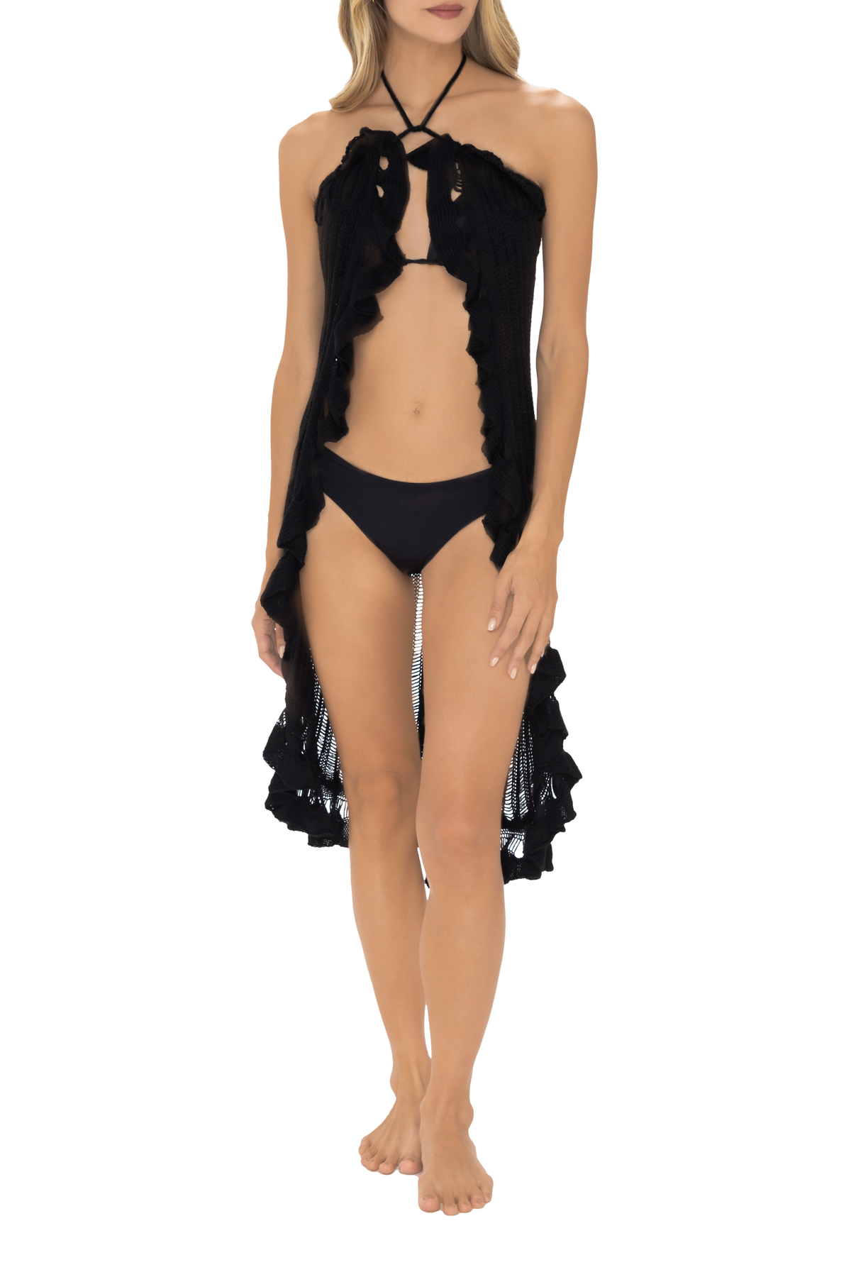 Falda Tejida Negra Glam