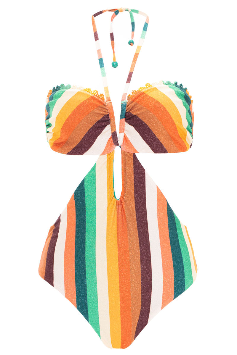 Entero Trikini con Bordado Groovy