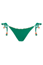 Panty de Amarre con Bordado Verde Groovy