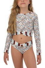 Isadora Girls Long Sleeve Bikini Set