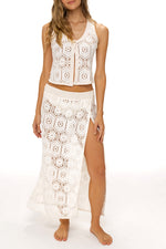 Falda con Bordado Jardin