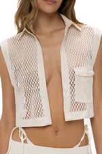 Camisa Malla Marfil Jardin