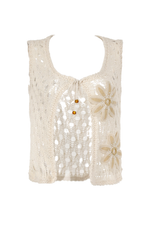 Camisa Tejida Marfíl Maivella