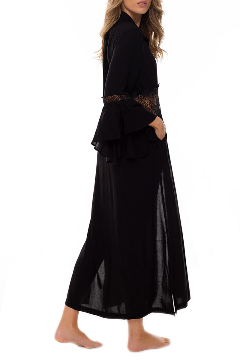 Vestido con Bolillo Negro Mambo