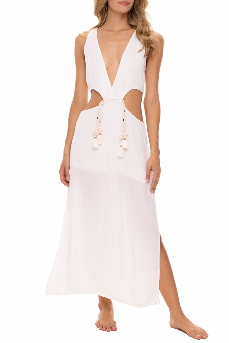 Summer Diaries Milonga, Collection with Waist Neckline Palette Ivory Color Swimsuit Cover-ups Milonga Intl Summer Diaries Milonga, Collection with Waist Neckline Palette Ivory Color Swimsuit Cover-ups Milonga Intl