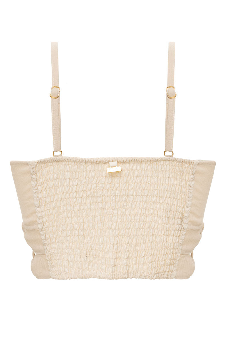 Palette Beige Crop Top