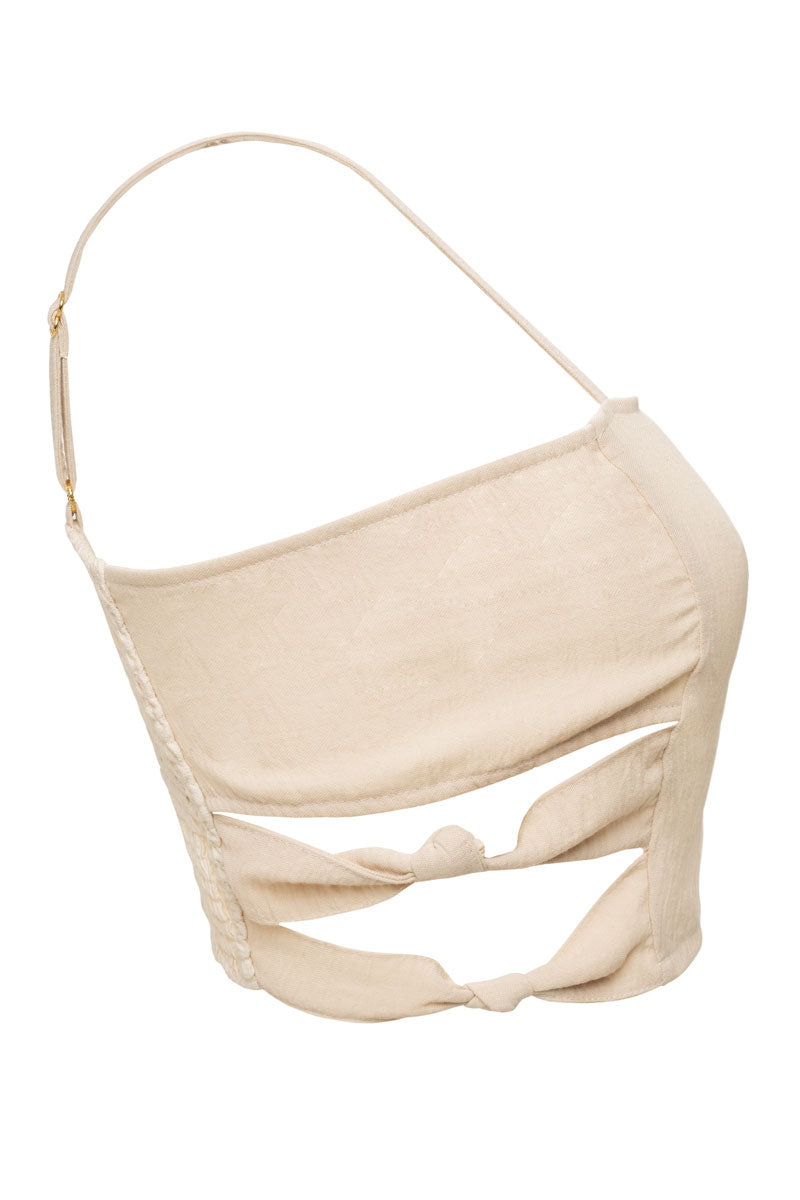 Palette Beige Crop Top