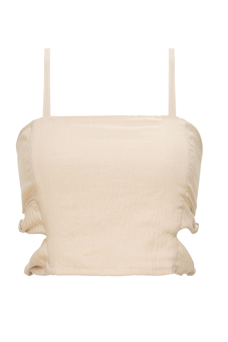 Palette Beige Crop Top