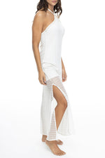 Vestido Malla Marfil Retro Botanic