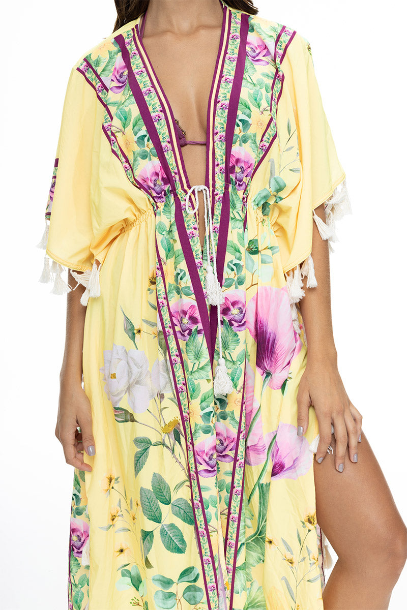 Retro Botanical Kimono