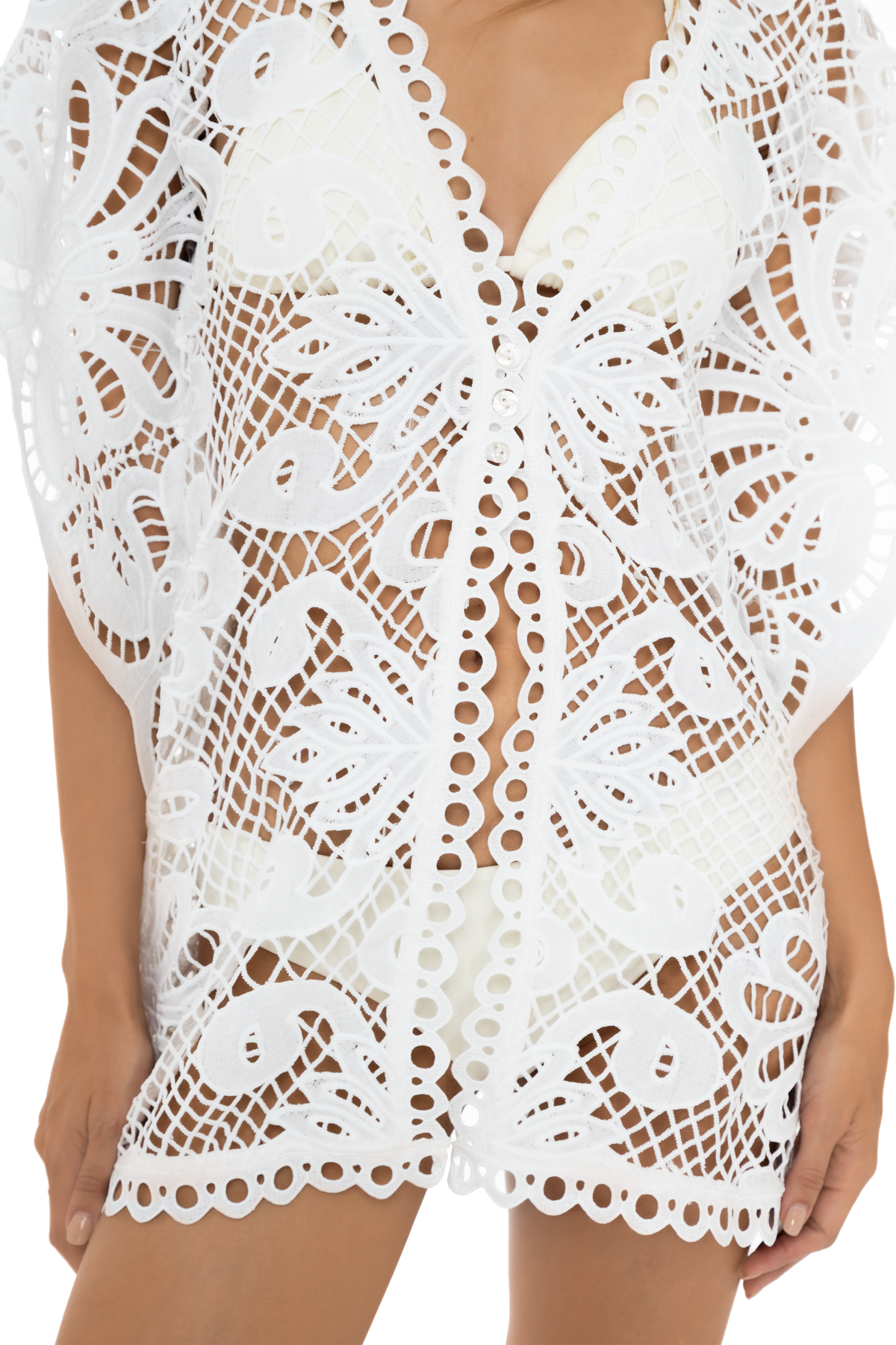 Camisa OjalilloMarfíl Seashells