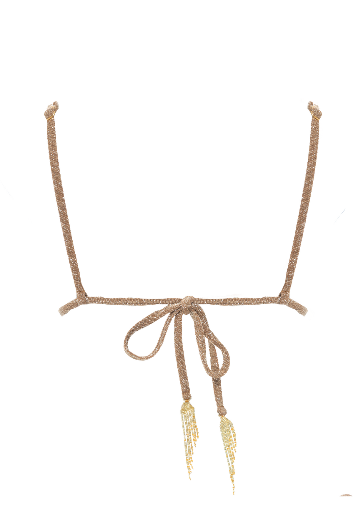 Sparkly Triangle Top Gold