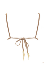 Sparkly Triangle Top Gold