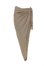 Sparkly Metallic Skirt Gold