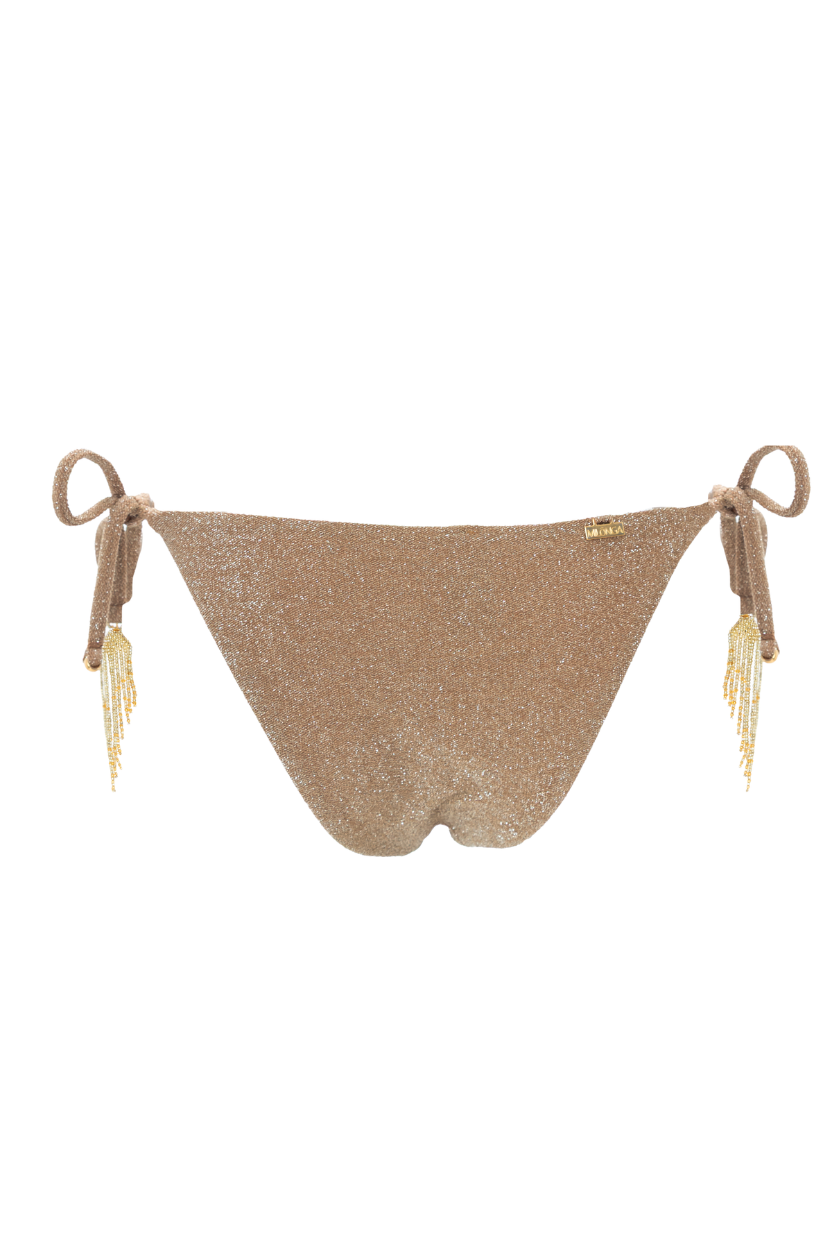 Sparkly Tie Side Bottom Gold