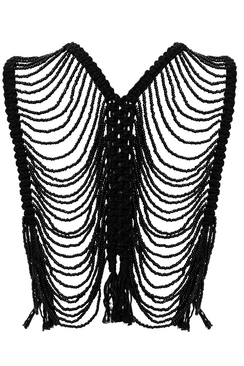 Crop Top Negro Sunrises