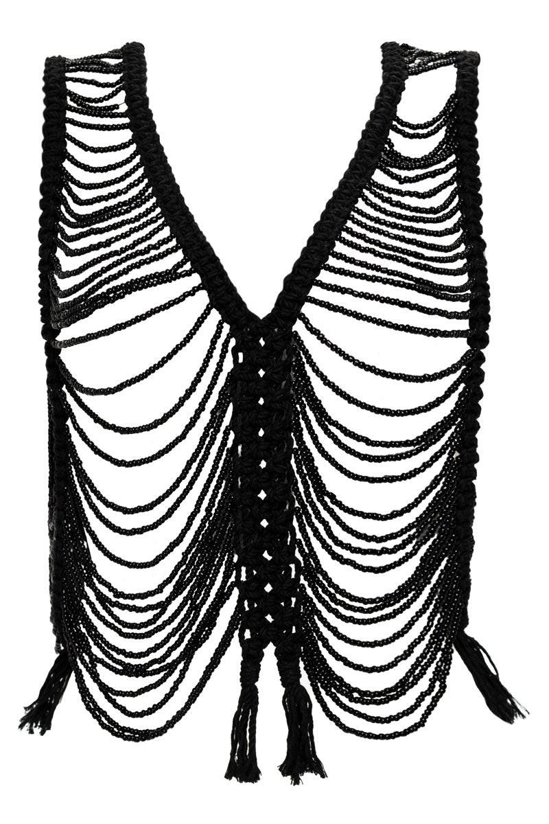 Crop Top Negro Sunrises