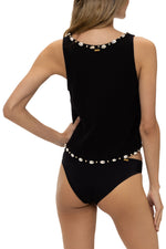 Sunrises Black Crop Top