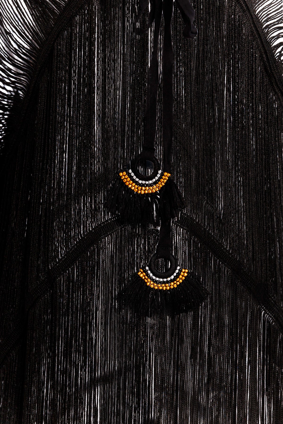 AREZZO ESSENCE fringe poncho