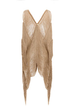 LEOPARD ESSENCE fringe poncho
