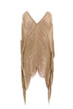 LEOPARD ESSENCE fringe poncho