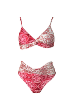 High-waisted swimsuit bottoms