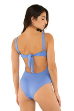 Entero Trikini Azul Bloques