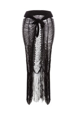Pareo de Flecos Negro Primavera