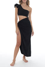 Falda Anudado Negro French