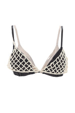 Top Macramé en Malla Dazzling Color Marfil Colección Summer Diaries