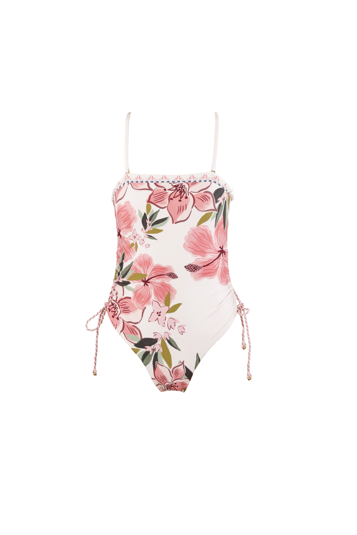 Aloha Strapless One Piece Swimsuit