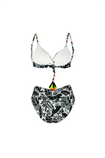 Top Frente curzado Bicolor