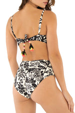 Top Frente curzado Bicolor