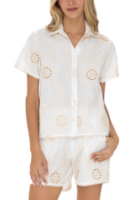 Bloom Ivory Eyelet Shorts