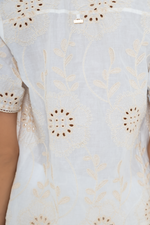 Bloom Ivory Eyelet Shirt